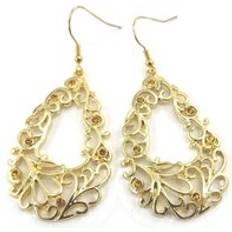 Bärnstenar Örhängen Les Trésors de Lily [K0955] Gold Amber 'Scarlett' Designer Earrings