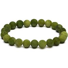 Grön Armband Mala/Bracelet Green Jade Elastic