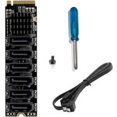 Tlily MKEY PCI-E Riser SATA3.0 PCIE ASM1166 Support PM