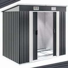 shed metal anthracite 196x122x180cm pent