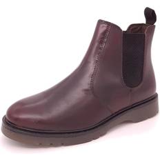 Frank James Naseby Mens Leather Chelsea Boots Oxblood Oxblood