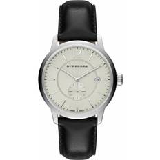 Burberry Orologi da polso Burberry BU10000 Classic Round Beige Black Leather