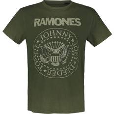Ramones T-shirt Crest för Herr grön