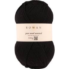 Black Yarn Rowan Pure Wool Superwash Worsted Aran Yarn, 100g