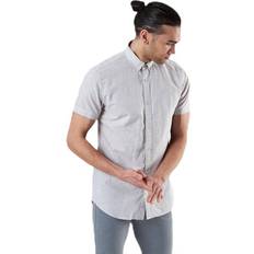 Lin T-skjorter Jack & Jones Summer Shirt S/S Grey, Male, Tøj, T-shirt, Grå