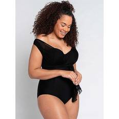 Curvy Kate Women Swimwear Curvy Kate Wrapsody Multiway Swimsuit Black Black, 38Dd, Women Black