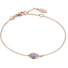 Quartz Bracelets Latelita Pisa Mini Teardrop Bracelet Rosegold Amethyst Purple One