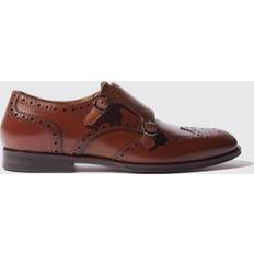 Moines Scarosso Femme Chaussures À Boucle Marron - Veau