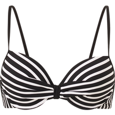 Bøyle Bikinioverdeler Esprit Stripe Bikini Top - Black