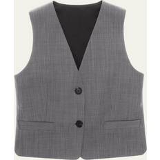 Nainen - Pitkä Liivit Helmut Lang Tuxedo Vest Jacket - Black/White Multi