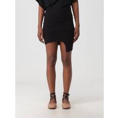 Nylon Skirts MM6 Maison Margiela Black Asymmetric Miniskirt 961 Black