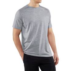 Polyamide T-shirts & Tank Tops Falke Natural T-Shirt Grey Heather Men's Clothing Gray