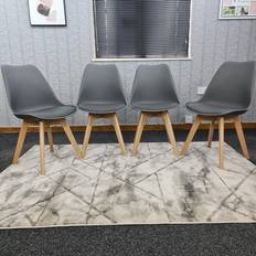Grey Kitchen Chairs Kosy Koala Dark 4 Wood Tulip Kitchen Chair