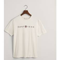 Gant Herre Graphic T-shirt med tryk Hvid