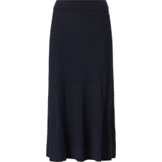 Tommy Hilfiger L Hameet Tommy Hilfiger Hame Micro Cable Flared Skirt - Sininen