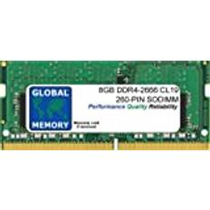 Global Memory 8GB DDR4 2666MHz PC4-21300 260-PIN SODIMM MINNE RAM FÖR MAC MINI 2018