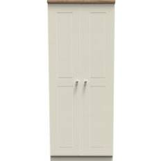Natural Wardrobes Victoria Ready Assembled 2 Cream Ash & Oak Wardrobe 74x182.5cm