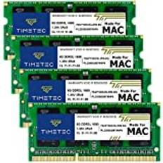 TIMETEC 32GB 4x8GB Kompatibel med Apple DDR3L 1600 MHz PC3L-12800 CL11 för iMac mitten av 2011, sent 2012, sent 2013, sent 2014 Retina 5K, mitten av 2015 MAC Retina Memory Upgrade 5K