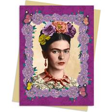 Lykønskningskort Lykønskningskort & Invitationskort Flame Tree Publishing Frida Kahlo: Purple Greeting Card Pack: Pack of 6 Greeting Cards