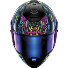 Motorcycle Equipment Shark Spartan RS Shaytan Helmet, black-green-blue, for Men