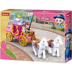 Sluban Sluban M38-B0872 Girls Dream, Village, Pferd mit Kutsche, Spielset, Bauset, Klemmbausteine