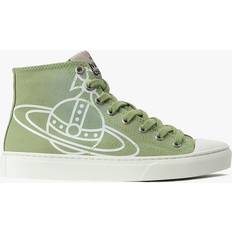 Vivienne Westwood Trainers Vivienne Westwood Plimsoll Green High Top Trainers 40, Colour: