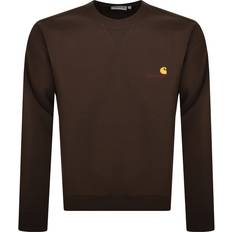 Carhartt WIP Sweatere Carhartt WIP Carhartt WIP Script Logo Sweatshirt Brown