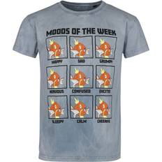 Pokémon gaming T-shirt Magikarp Moods of the Week till Herrer blå