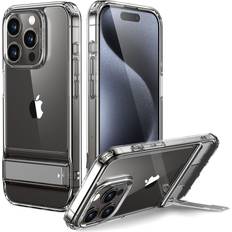 ESR for iPhone 15 Pro Max Case, Metal Kickstand Case, 3 Stand Modes, Military-Grade Drop Protection, Supports Wireless Charging, Slim Back Cover with