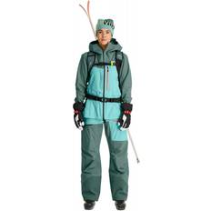 Ortovox Women's 3L Ravine Shell Pants Ski trousers XL, turquoise