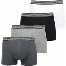 Athena Lot de 4 Boxers Ecopack Homme Doublure Avant - Anthracite