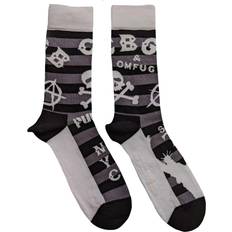 Unisex Adult Striped Logo Socks