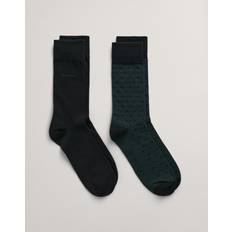 Gant Green Underwear Gant Pack Dot Solid Socks Black 9-10