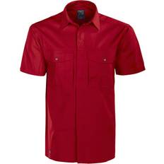 Mens Short-Sleeved Formal Shirt Red