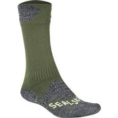 Vandtæt Undertøj Sealskinz Raynham Waterproof All Weather Mid Length Sock Olive/Grey Marl Unisex SOCK