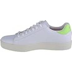 Skechers Eden LX Top Grade Memory Foam Trainers - White Lime