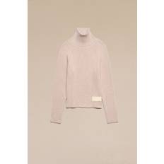 Herr - Rosa - Stickade tröjor Ami Paris Alexandre Mattiussi Crew Neck Sweater Pink for Men