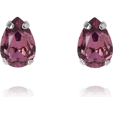 Rodium Örhängen Caroline Svedbom Petite Drop Stud Ear Rhodium Iris