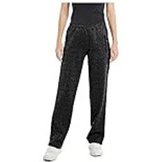 Replay Damen Hosen Replay Träningsbyxor W8090a.000.74016 Svart Kvinna