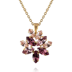 Caroline Svedbom Melia Necklace Gold Violet Combo