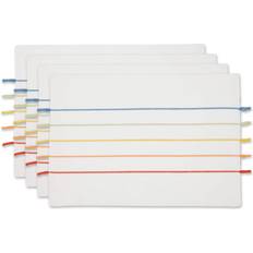 Solid Colors Place Mats DII Stripe Tassel 4ct. Rainbow Rainbow Place Mat