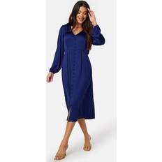 Happy Holly Kläder Happy Holly Gwen Satin Dress Blue