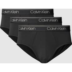 Elastane/Lycra/Spandex - Man Knickers Calvin Klein Three-Pack Microfibre Logo Briefs