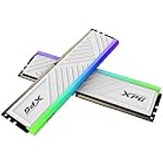 XPG SPECTRIX D35G RGB DDR4 3600 MHz CL18 16 GB 2 x 8 GB PC4-28800 RAM 288-pins UDIMM skrivbordsminne kit vit kylfläns AX4U36008G18I-DTWHD35G