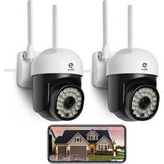 Eudic Security Camera Outdoor 2 Pack, 2.4G/5G 360