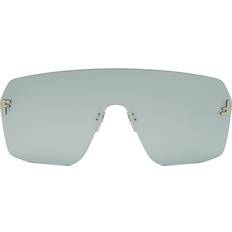 Solbriller Fendi Crystal Shield Uld Solbriller Uld - Gul