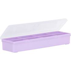 Purple Storage Boxes Medium Organiser Lilac Storage Box