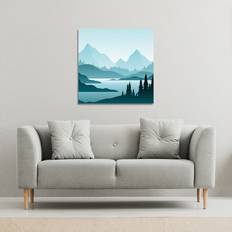 abstract mountain landscape Canvas Print