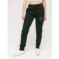 Superdry Women Trousers Superdry Luxe Metallic Logo Slim Joggers