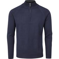 Oscar Jacobson Clothing Oscar Jacobson Merino Zip Neck Sweater